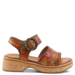L Artiste Sandals|Women's L'Artiste By Spring Step Kenna Sandal Camel Multi