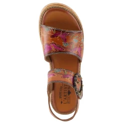 L Artiste Sandals|Women's L'Artiste By Spring Step Kenna Sandal Camel Multi