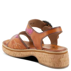 L Artiste Pumps & Heels|Women's L'Artiste By Spring Step Kenna Sandal Camel Multi