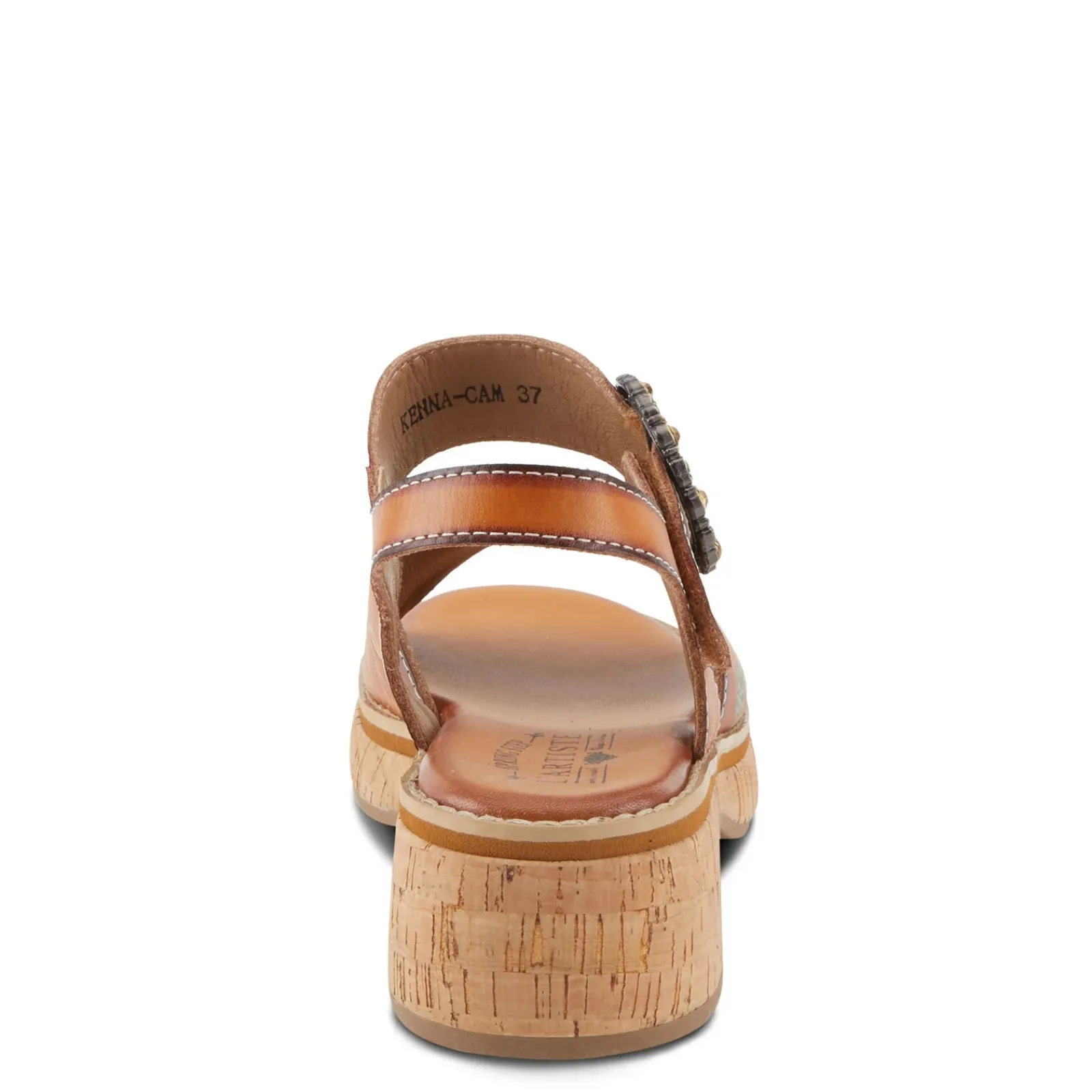 L Artiste Pumps & Heels|Women's L'Artiste By Spring Step Kenna Sandal Camel Multi