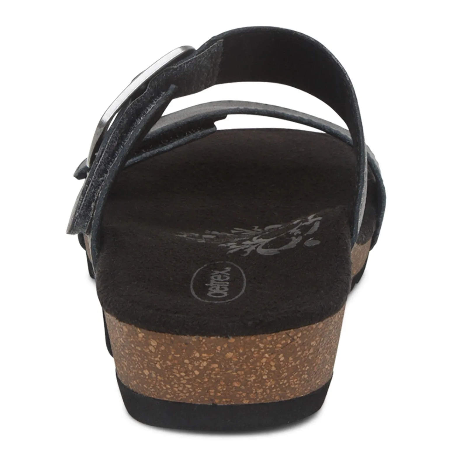 Aetrex Wedges|Women's , Daisy Sandal Black