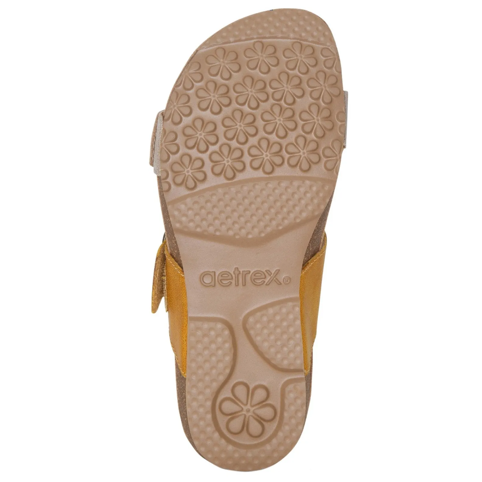 Aetrex Wedges|Women's , Daisy Sandal Yellow