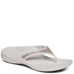 Aetrex Sandals|Women's , Fiji Sparkle Sandal White