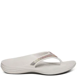 Aetrex Sandals|Women's , Fiji Sparkle Sandal White