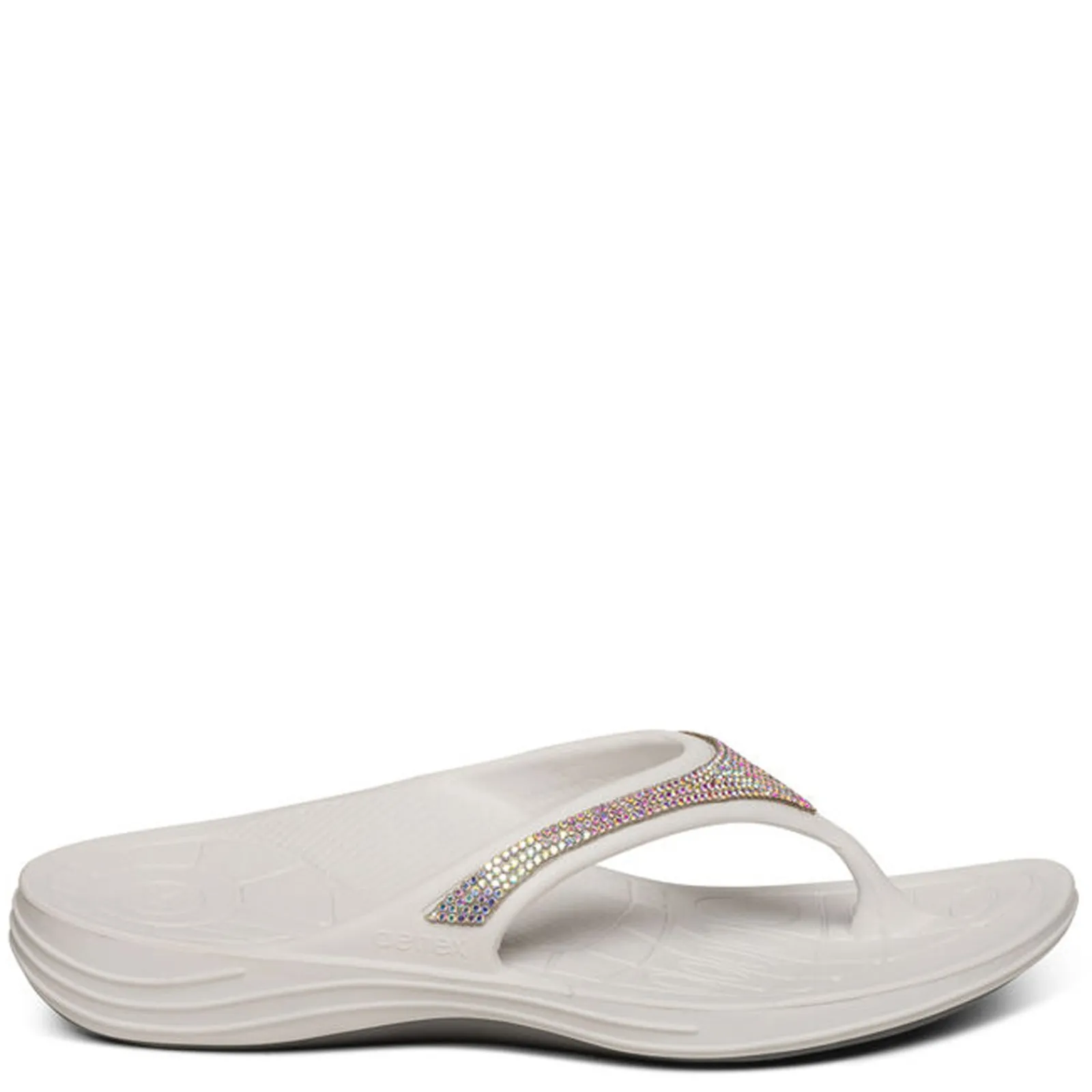 Aetrex Sandals|Women's , Fiji Sparkle Sandal White