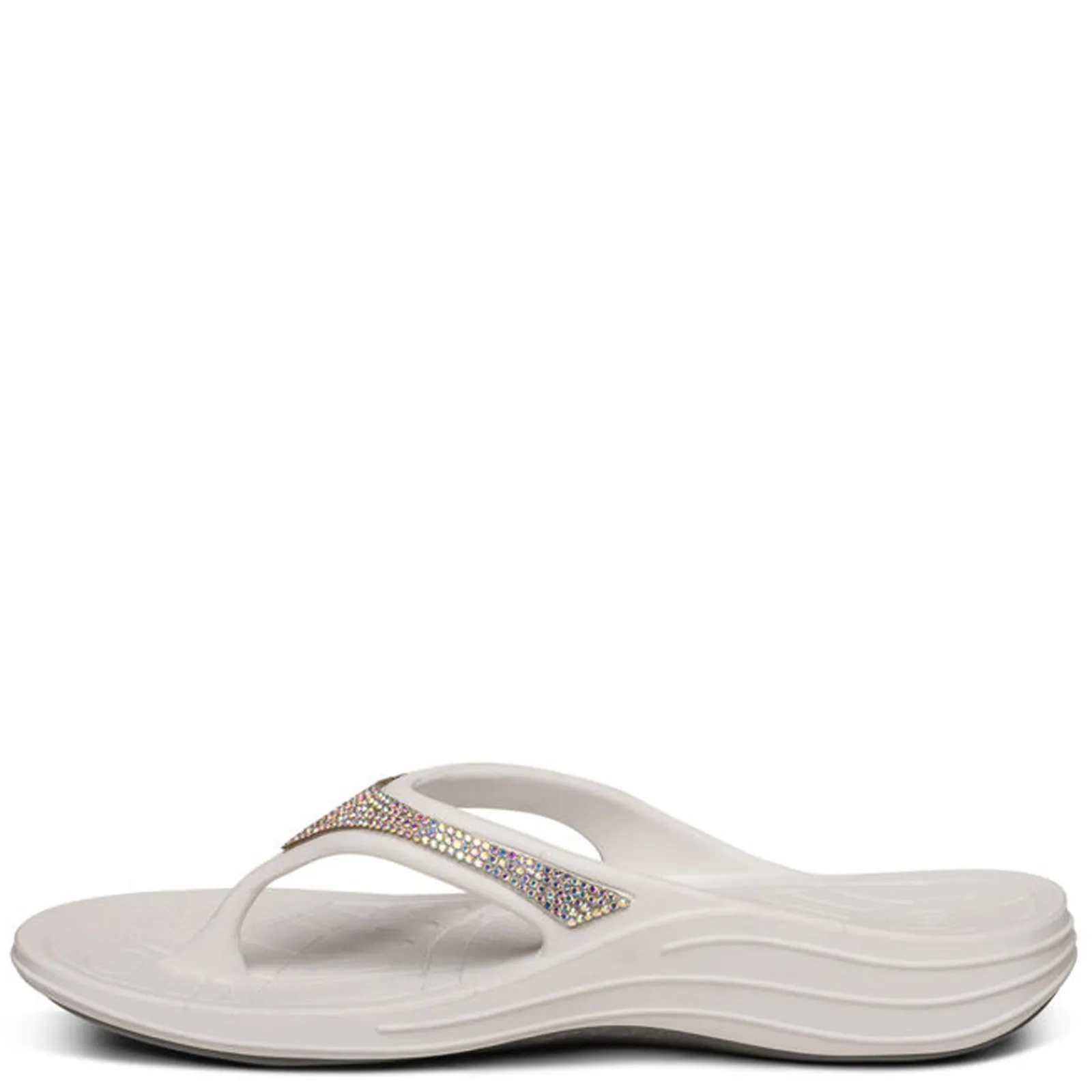 Aetrex Sandals|Women's , Fiji Sparkle Sandal White