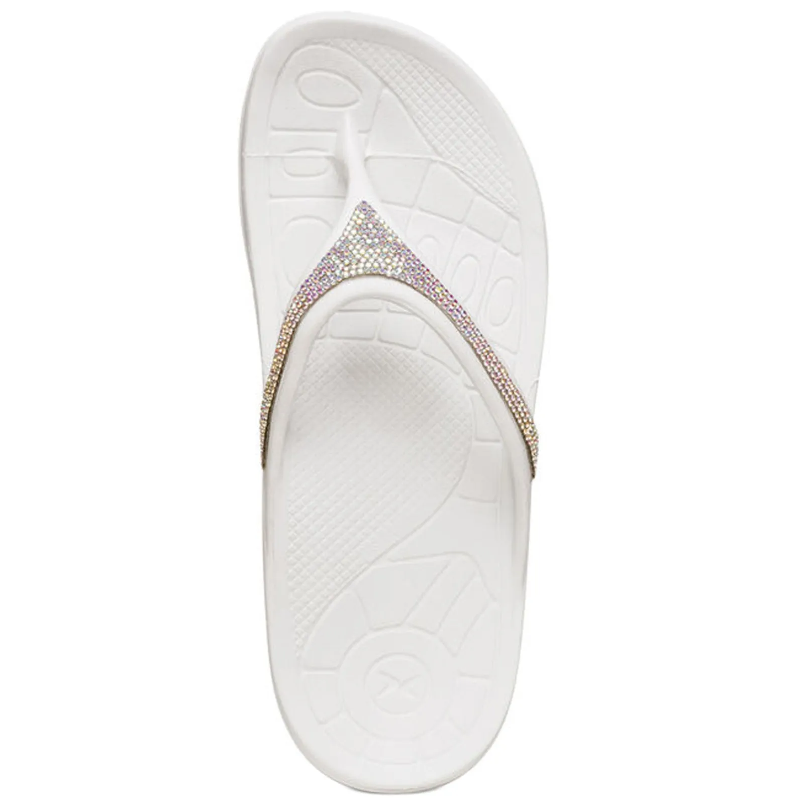 Aetrex Sandals|Women's , Fiji Sparkle Sandal White