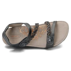 Aetrex Wedges|Women's , Jillian Sandal Gunmetal