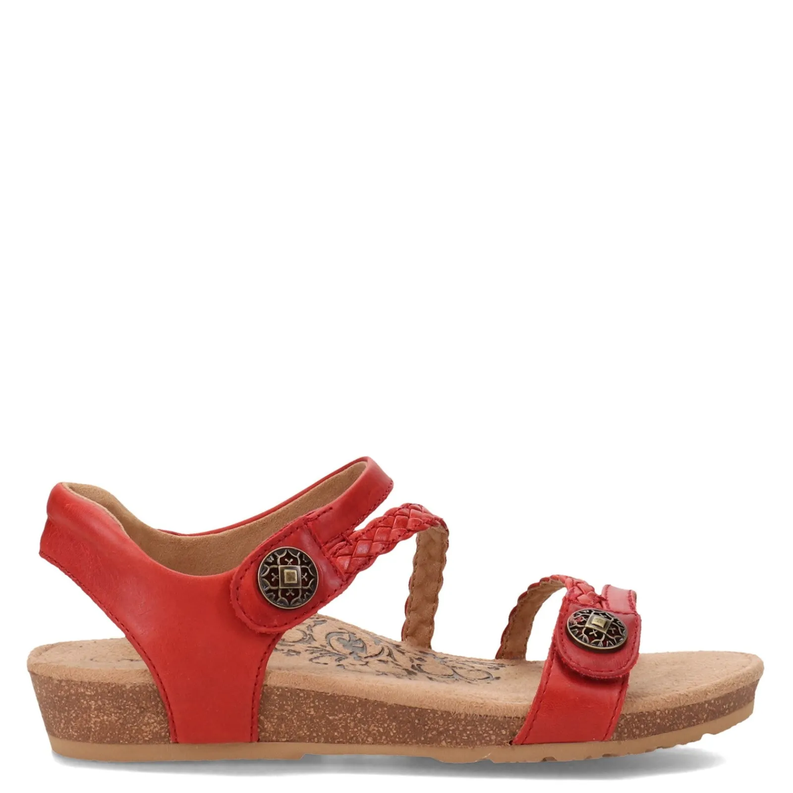 Aetrex Sandals|Women's , Jillian Sandal Red