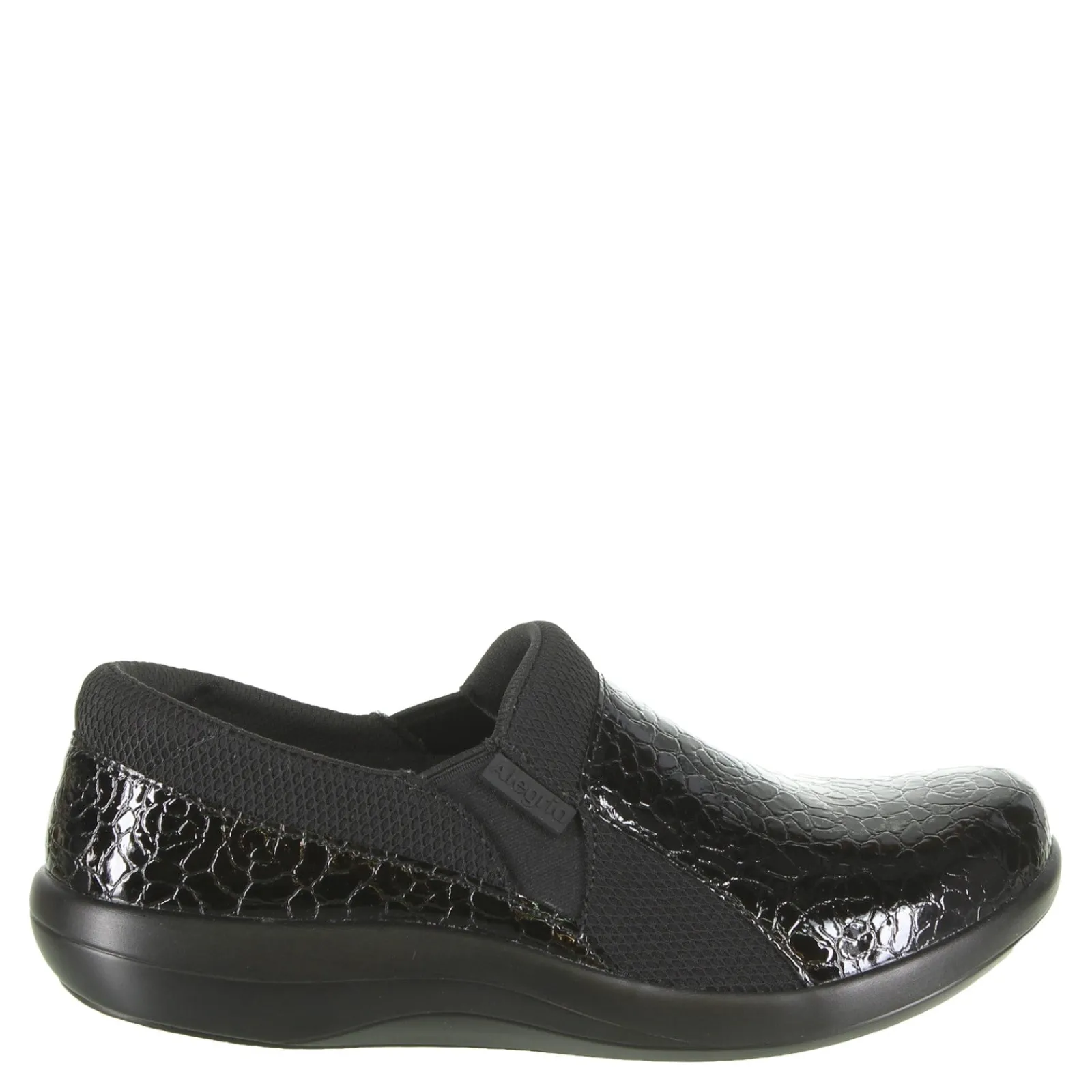 Alegria Slip-On Shoes|Women's , Duette Professional Slip On Flourish Black