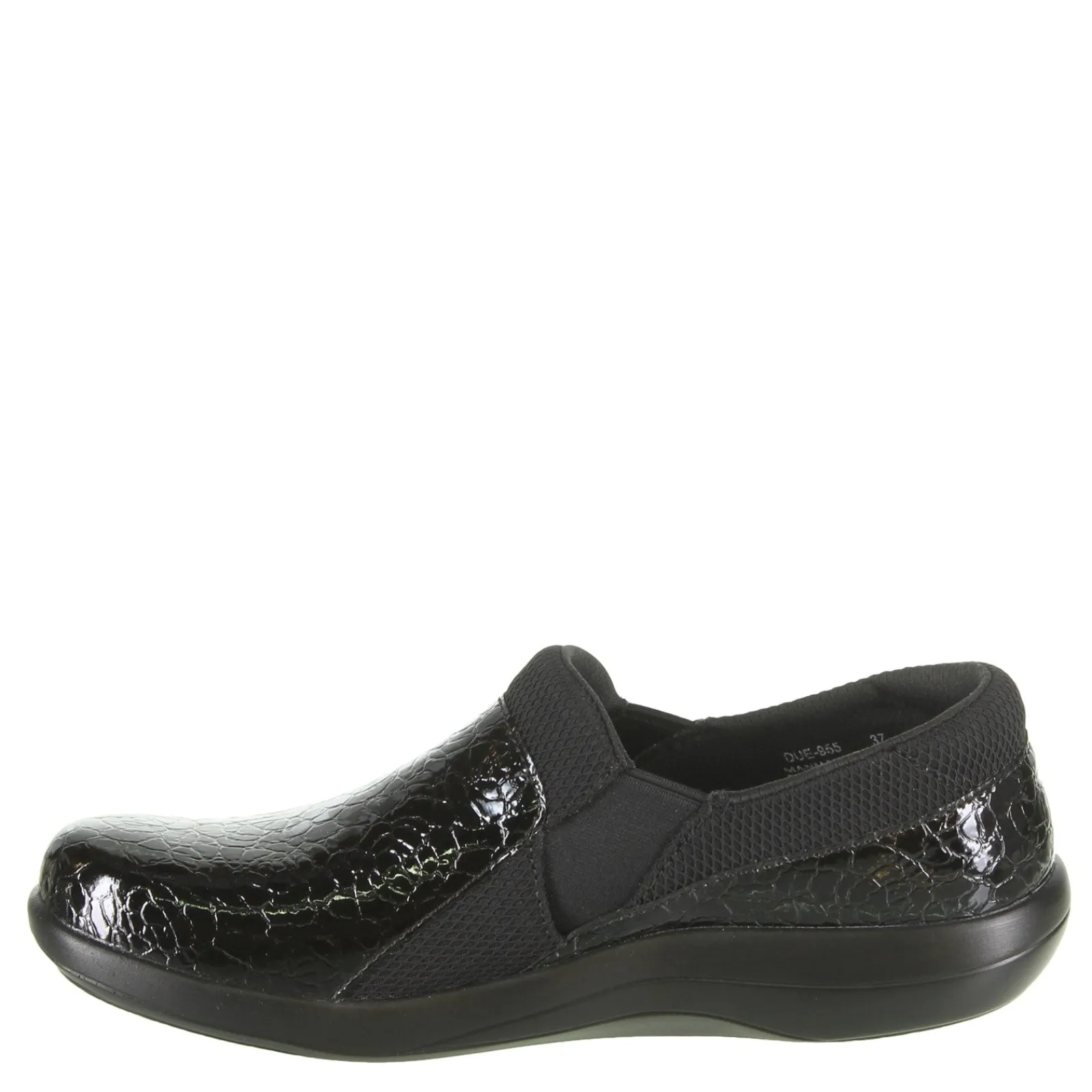 Alegria Slip-On Shoes|Women's , Duette Professional Slip On Flourish Black
