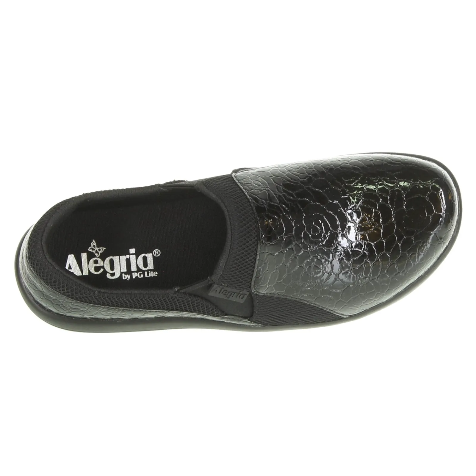 Alegria Slip-On Shoes|Women's , Duette Professional Slip On Flourish Black