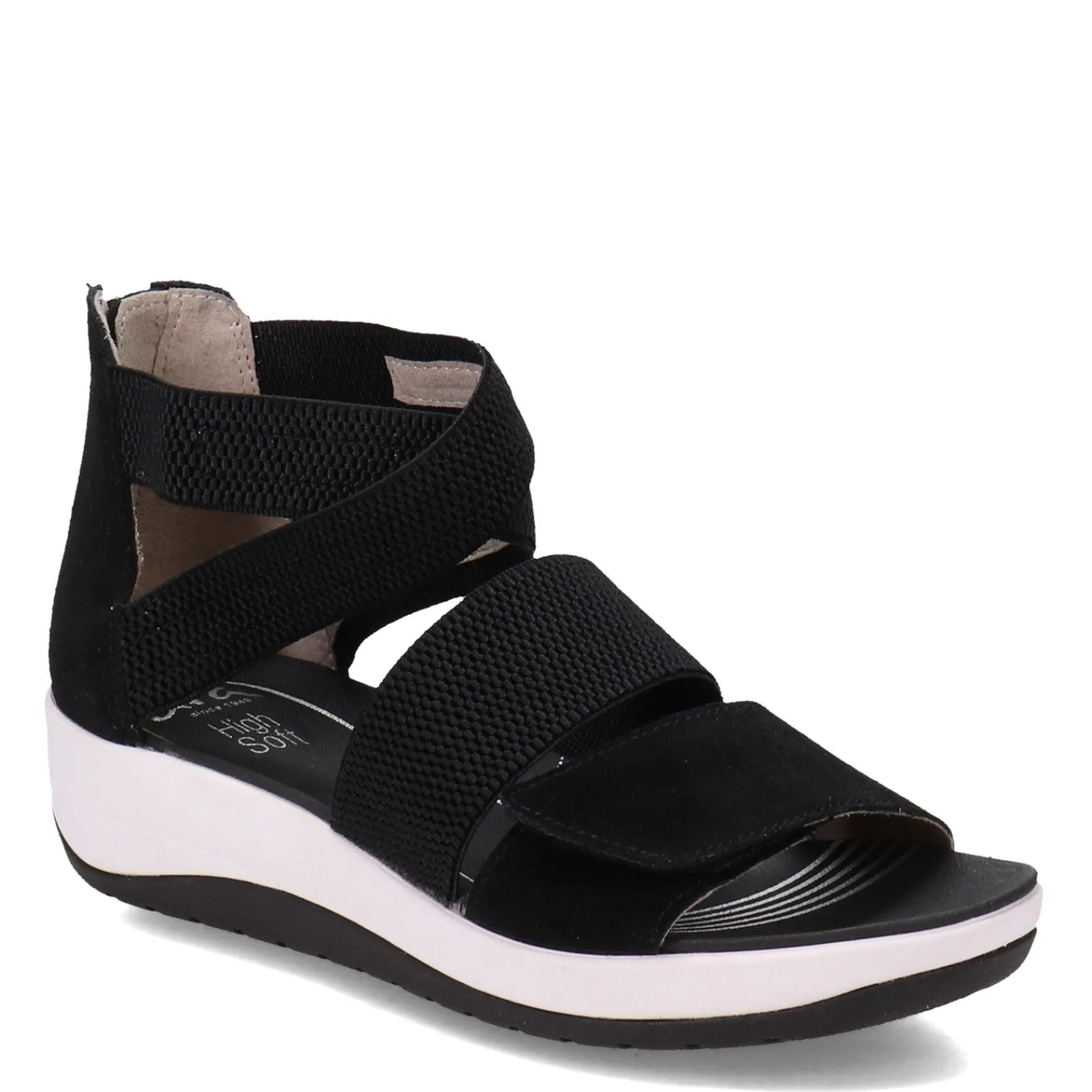 ara Wedges|Women's , Naples Sandal Black