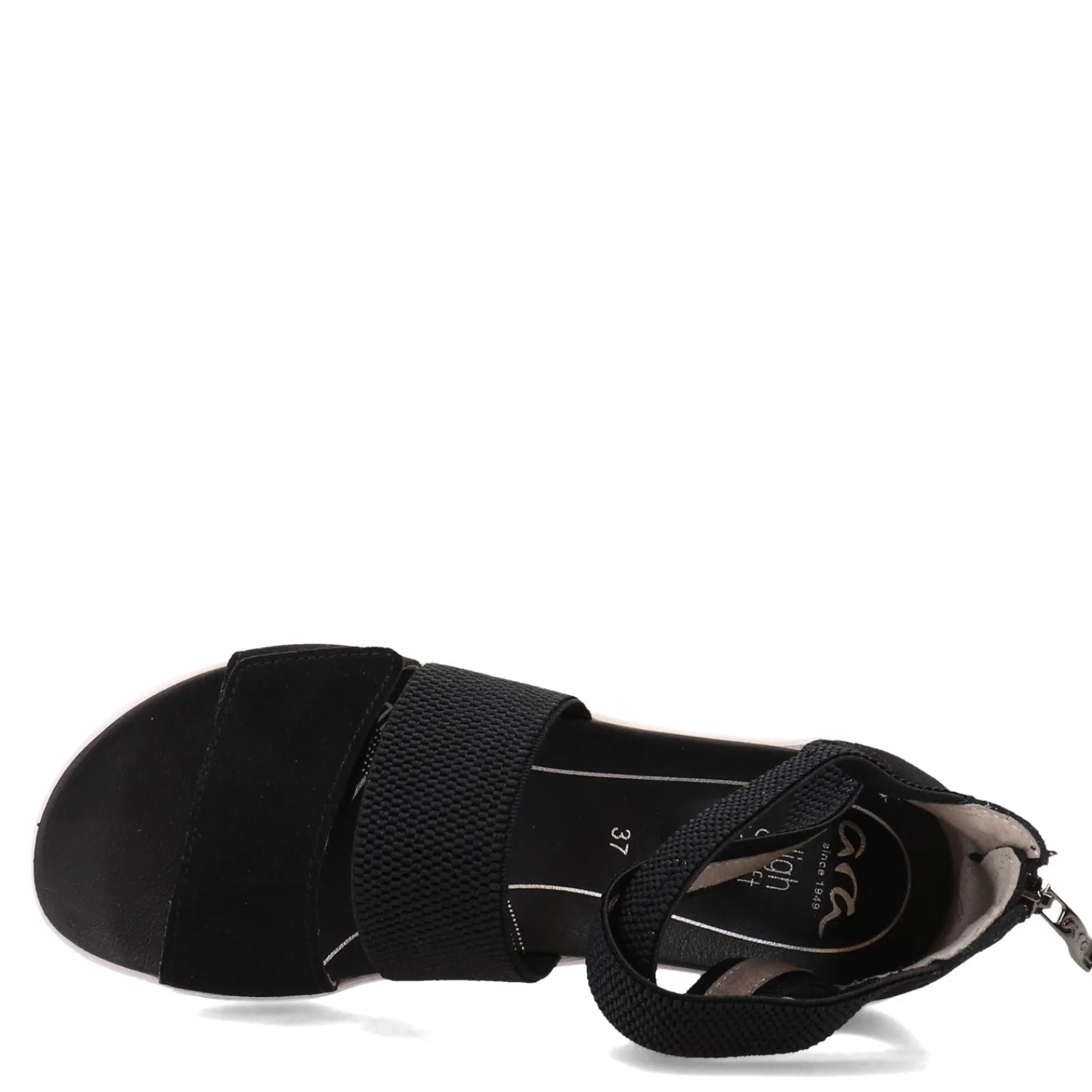 ara Wedges|Women's , Naples Sandal Black