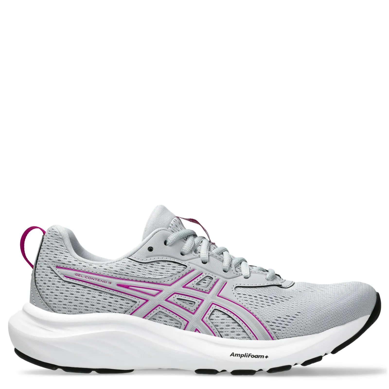ASICS Sneakers & Athletic|Women's , GEL-Contend 9 Running Shoe - Wide Width Piedmont Grey/Purple Spectrum
