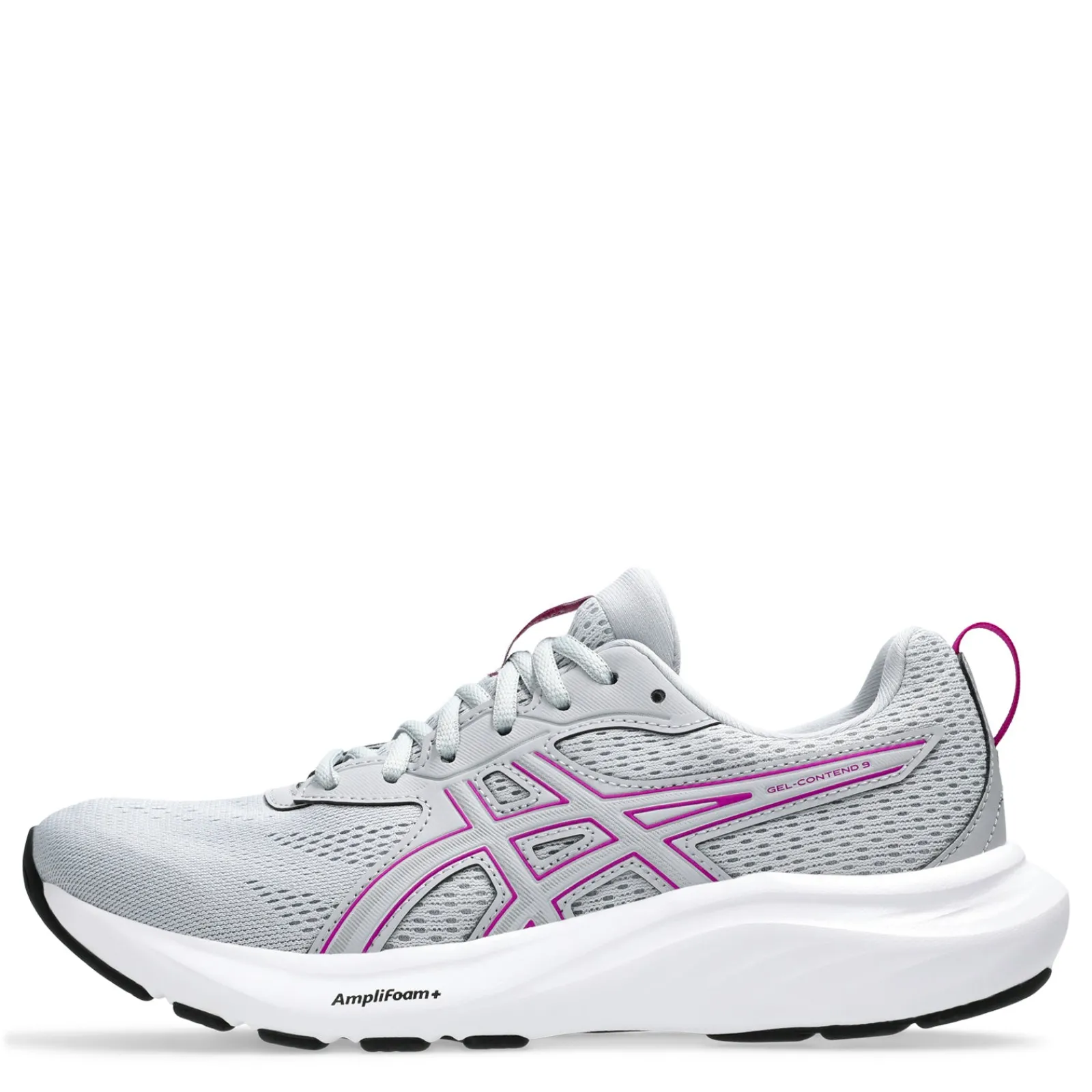 ASICS Sneakers & Athletic|Women's , GEL-Contend 9 Running Shoe - Wide Width Piedmont Grey/Purple Spectrum