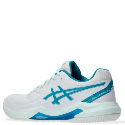 ASICS Sneakers & Athletic|Women's , GEL-Dedicate 8 Tennis Shoe White/Teal Blue