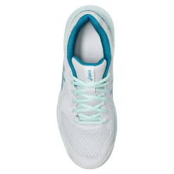 ASICS Sneakers & Athletic|Women's , GEL-Dedicate 8 Tennis Shoe White/Teal Blue