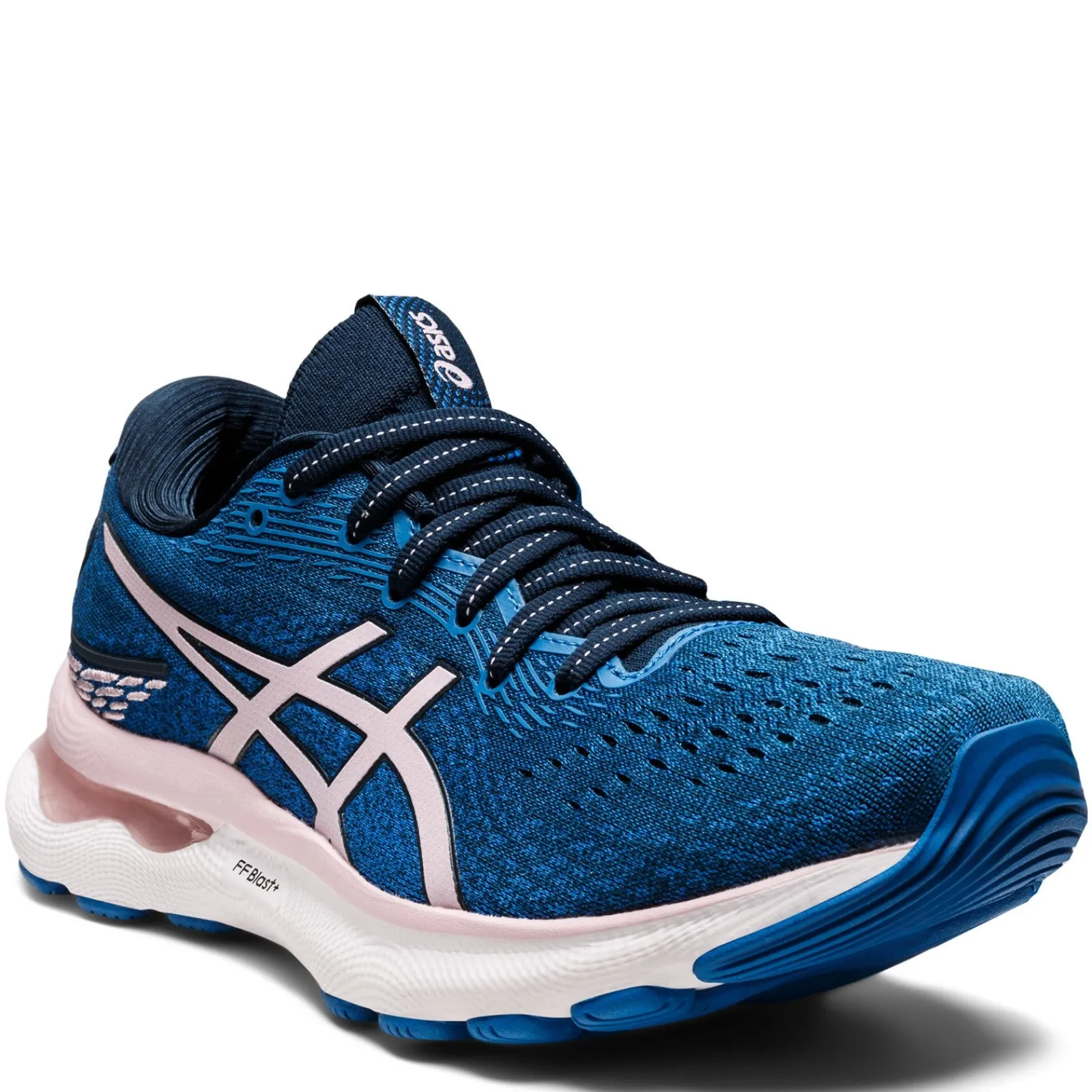 ASICS Sneakers & Athletic|Women's , GEL-Nimbus 24 Running Shoe - Wide Width Blue Pink