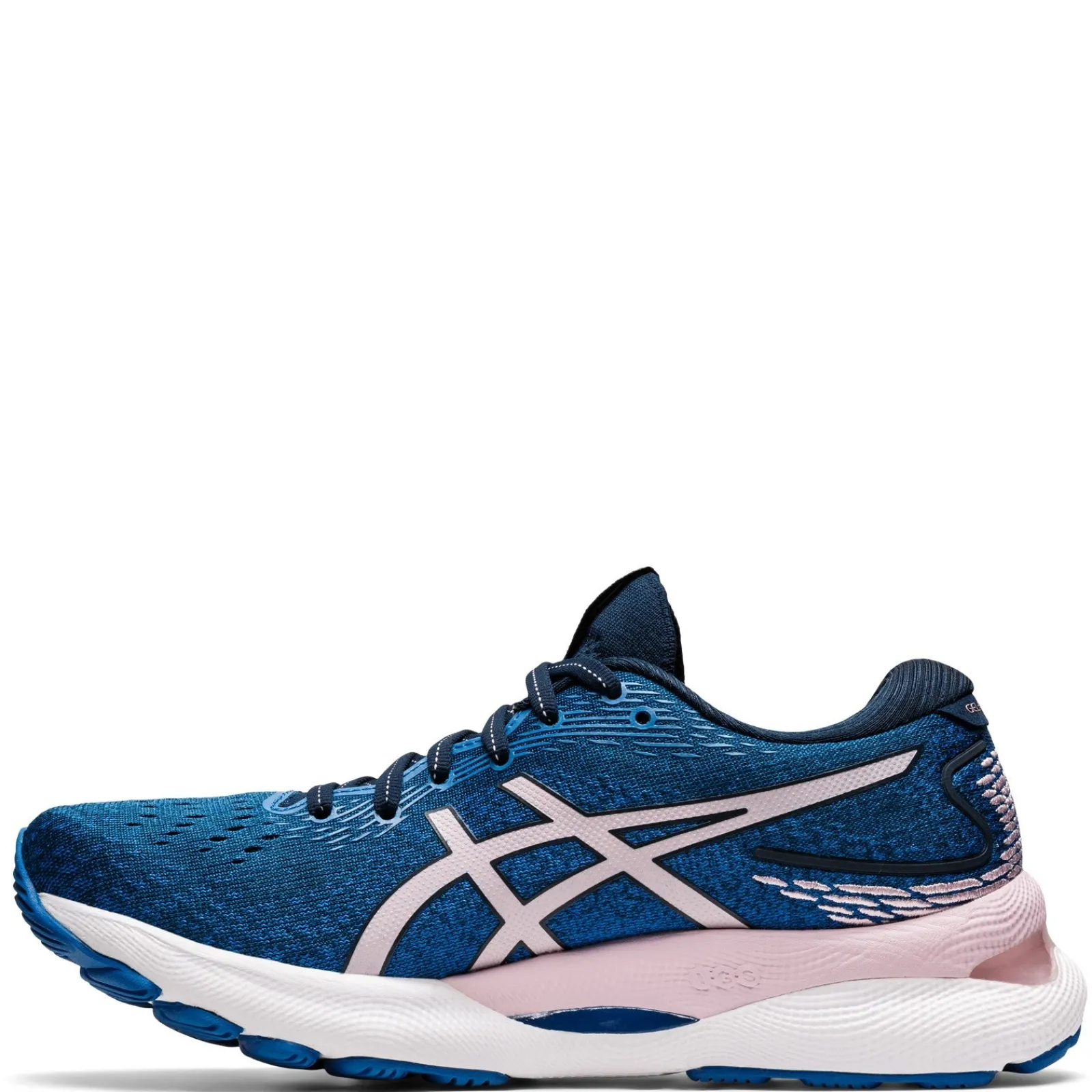 ASICS Sneakers & Athletic|Women's , GEL-Nimbus 24 Running Shoe - Wide Width Blue Pink