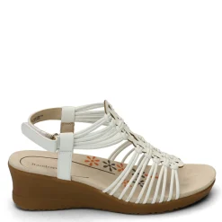 Baretraps Wedges|Women's , Taren Sandal White