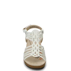 Baretraps Wedges|Women's , Taren Sandal White