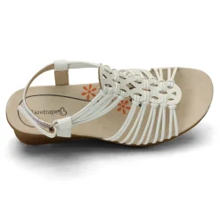 Baretraps Wedges|Women's , Taren Sandal White