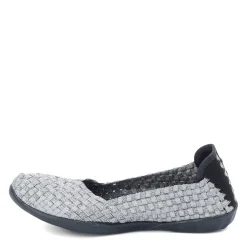 Bernie Mev Flats|Women's , Catwalk Slip-On Pewter