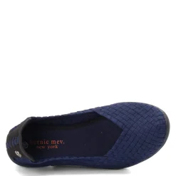 Bernie Mev Flats|Women's , Catwalk Slip-On Navy