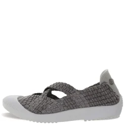 Bernie Mev Flats|Women's , Dune Mar Slip-On Smoke Shimmer