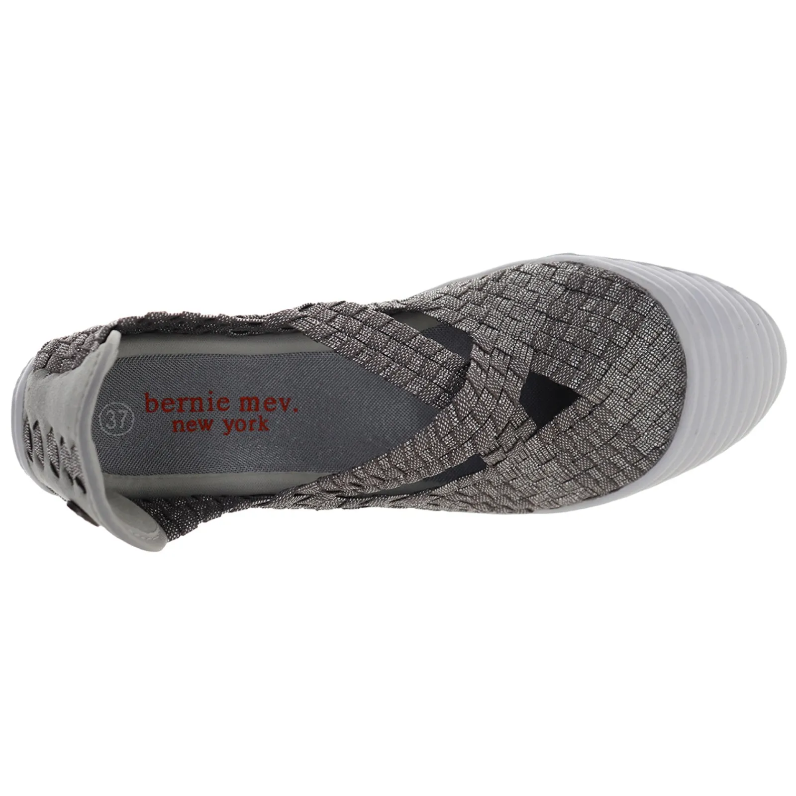 Bernie Mev Flats|Women's , Dune Mar Slip-On Smoke Shimmer