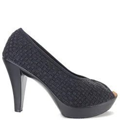 Bernie Mev Pumps & Heels|Women's , Fabulous Pump Black Metallic
