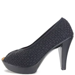 Bernie Mev Pumps & Heels|Women's , Fabulous Pump Black Metallic