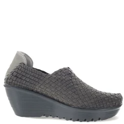 Bernie Mev Slip-On Shoes|Women's , Gem Slip-On Grey Shimmer