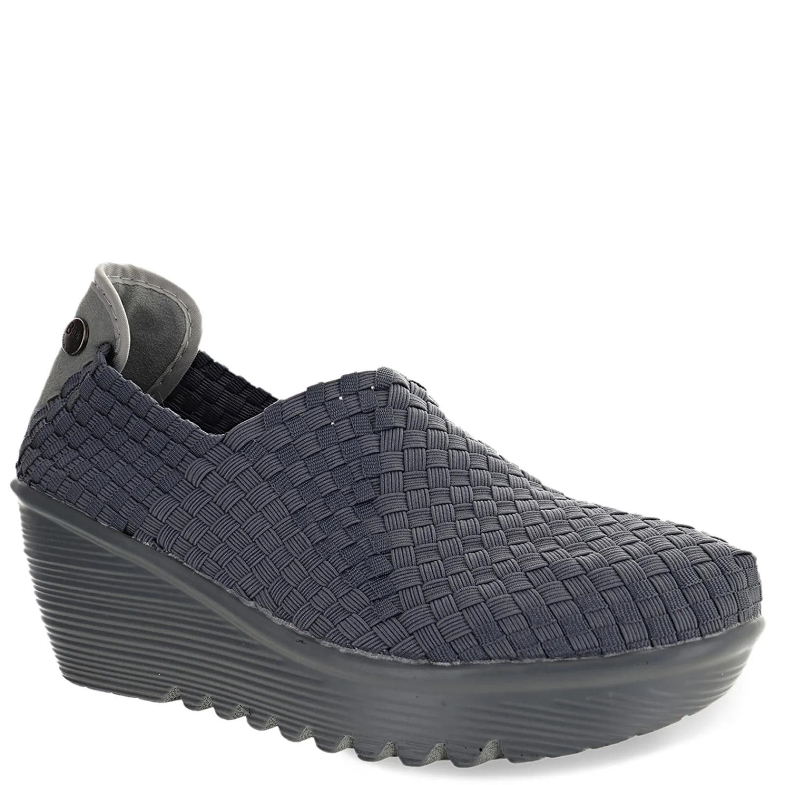 Bernie Mev Slip-On Shoes|Women's , Gem Slip-On Gray