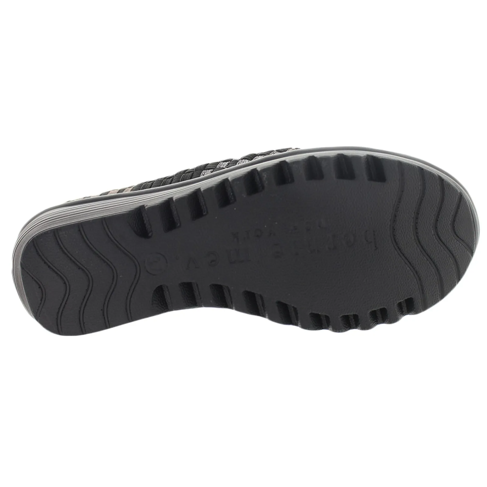 Bernie Mev Wedges|Women's , Gem Slip-On Pewter Multi