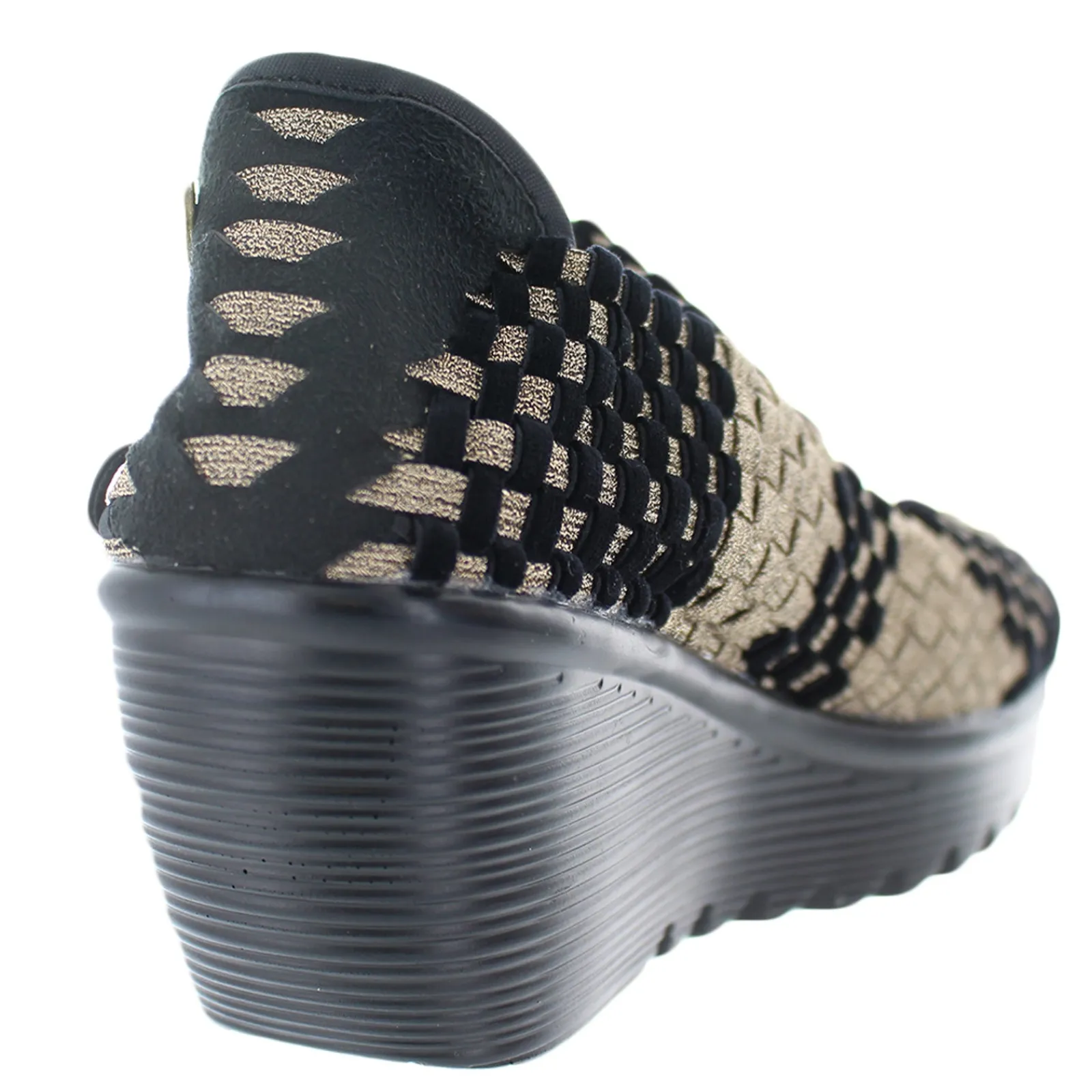 Bernie Mev Sandals|Women's , Lulia Slip-On Bronze Black