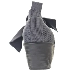 Bernie Mev Wedges|Women's , Lulia Serenity Slip-On Dark Grey