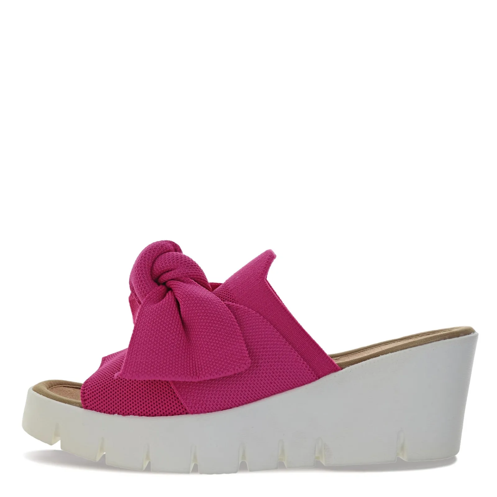 Bernie Mev Wedges|Women's , Venti Freesia Sandal Fuchsia