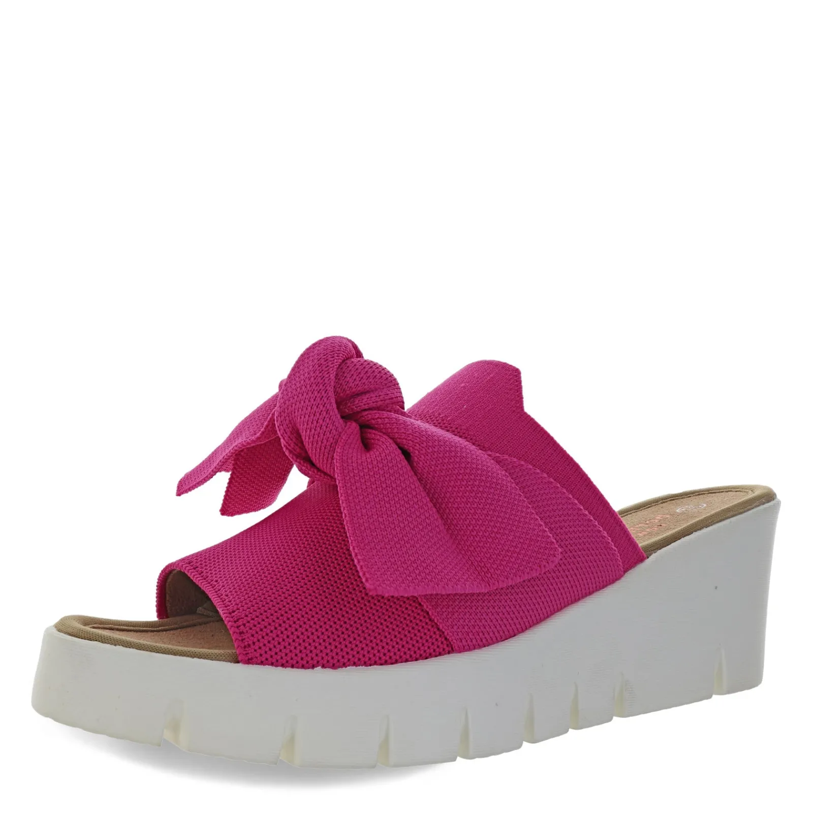 Bernie Mev Wedges|Women's , Venti Freesia Sandal Fuchsia