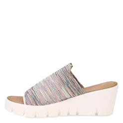 Bernie Mev Wedges|Women's , Venti Iris Sandal Light Rainbow