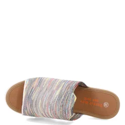 Bernie Mev Wedges|Women's , Venti Iris Sandal Light Rainbow