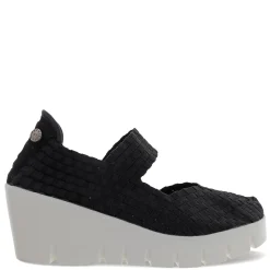 Bernie Mev Wedges|Women's , Venti Lulia Slip-On Black