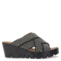 Bernie Mev Wedges|Women's , Venti Martin Sandal Black