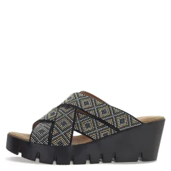 Bernie Mev Wedges|Women's , Venti Martin Sandal Black