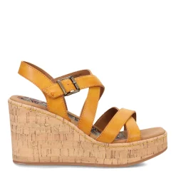 b.o.c Wedges|Women's , Chiana Sandal Yellow