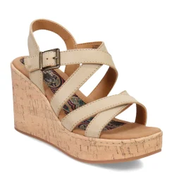 b.o.c Wedges|Women's , Chiana Sandal Cream