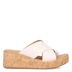 b.o.c Wedges|Women's , Sunny Sandal White