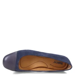 Born Slip-On Shoes|Women's , Batti Flat Navy/Navy Combo