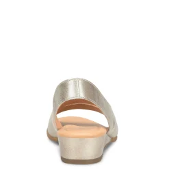 Born Wedges|Women's , Crista Sandal Light Gold